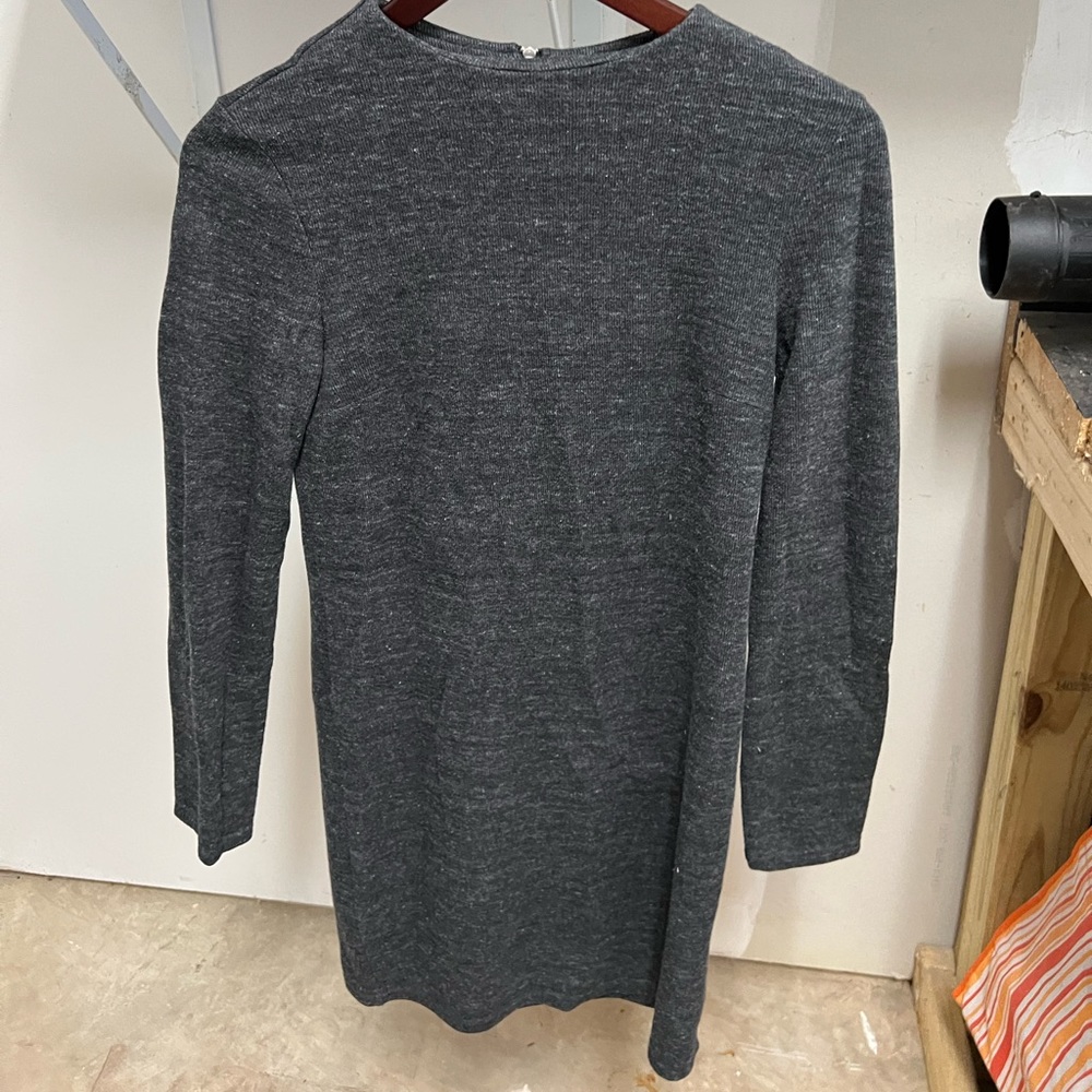 Topshop Gray Sweater Dress in Medium